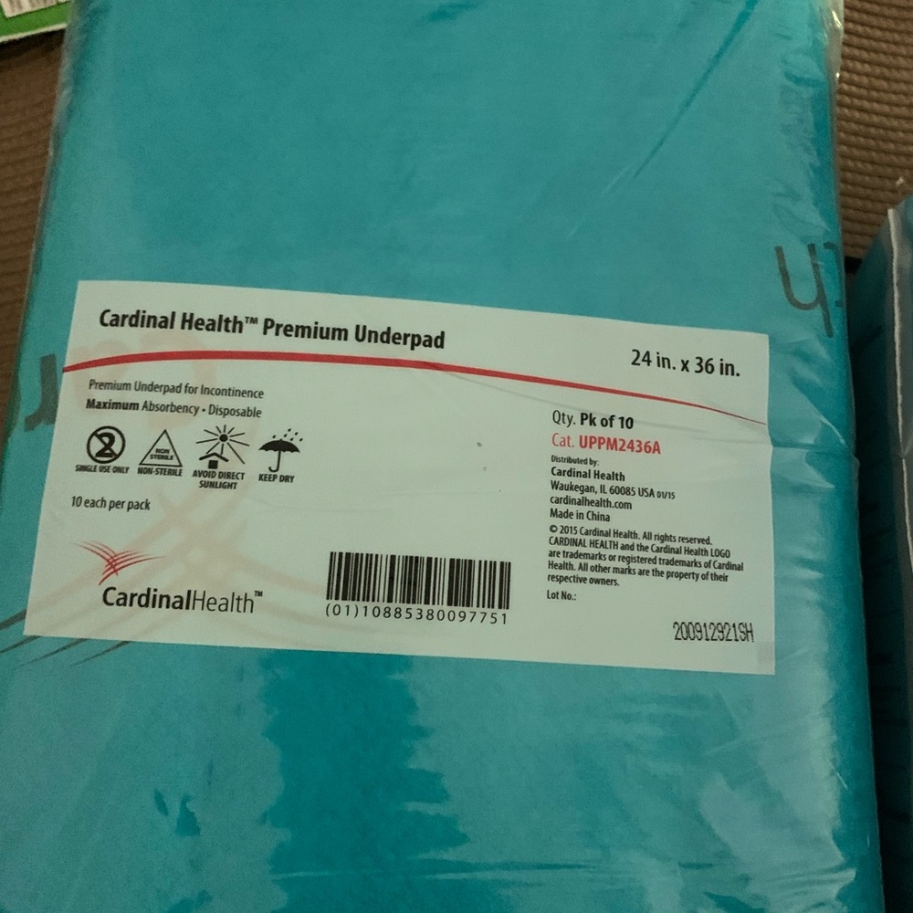 Men’s size L/Xl pull-ups. Changing pads. They work well as puppy pads